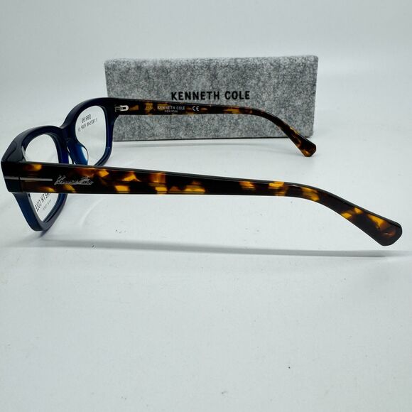 NEW Kenneth Cole Reaction KC0237-3-090-51 Blue Havana Eyeglasses H11970 - Picture 2 of 7